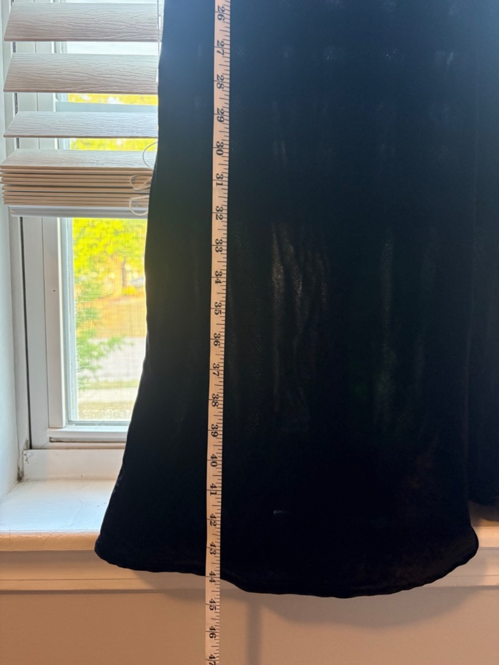 FARM RIO BLACK RICHELIEU VELVET SLIP DRESS - Picture 7 of 8